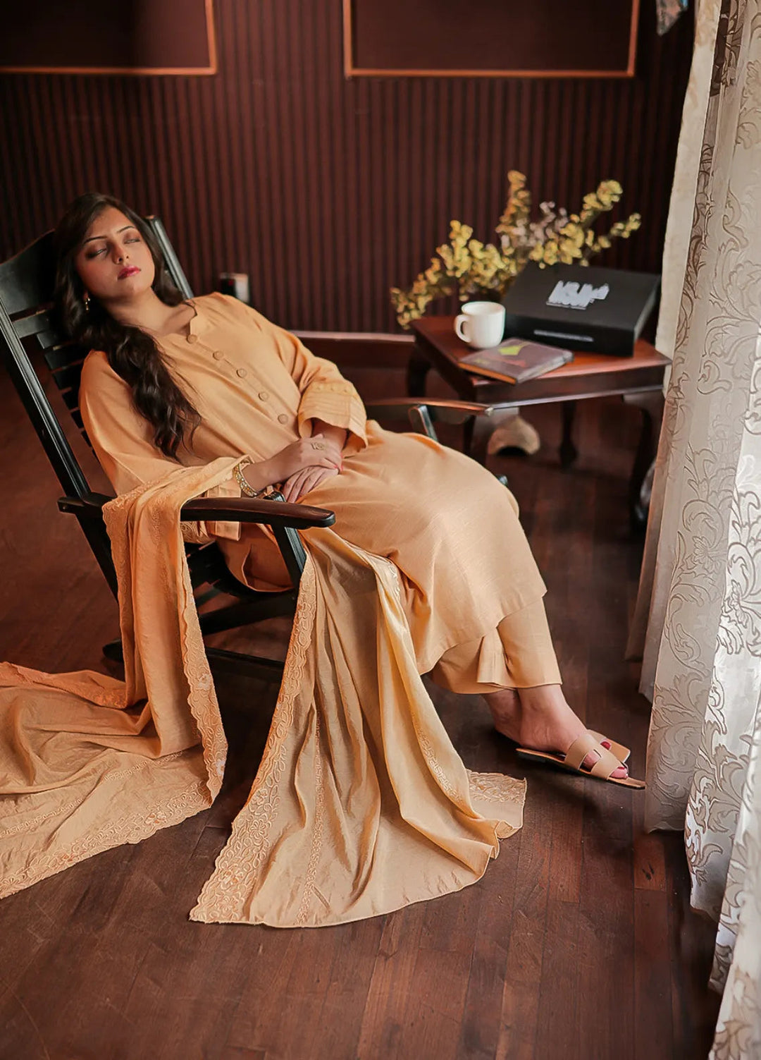 Noon by Khair-ul-Wara Solid Slub Khaddar Suit Unstitched 2 Piece KUWN25 Sunneri - Winter Collection