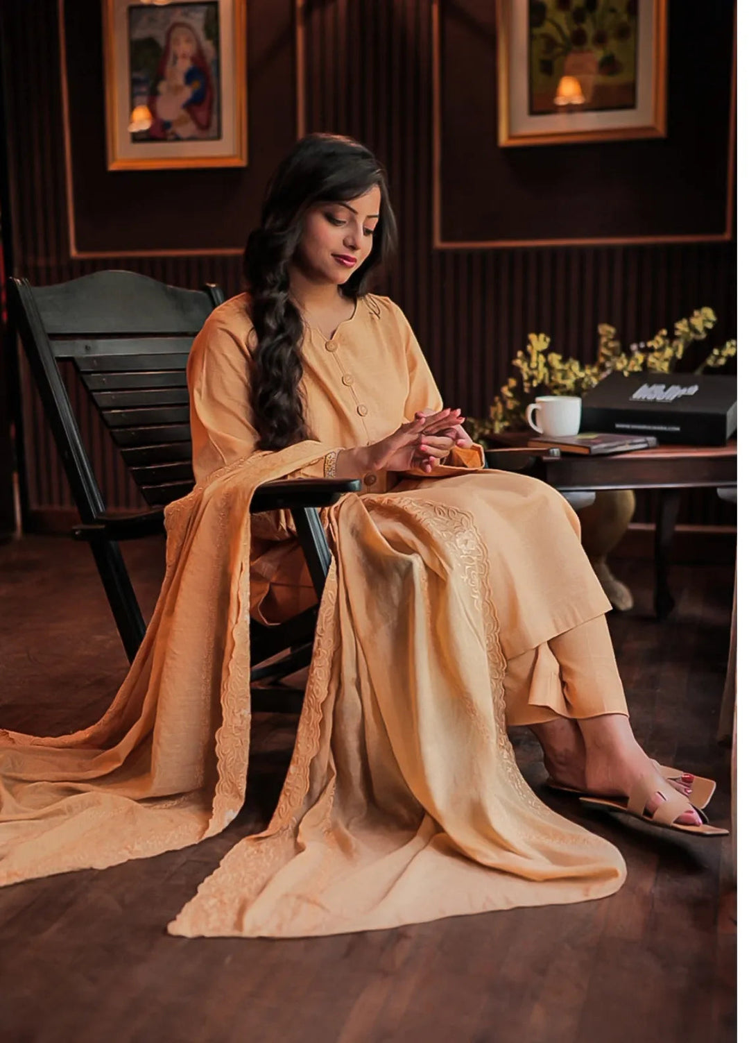 Noon by Khair-ul-Wara Solid Slub Khaddar Suit Unstitched 2 Piece KUWN25 Sunneri - Winter Collection