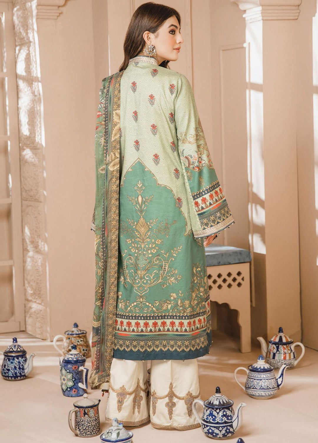 Noor Bano by Anaya Embroidered Cambric Suits Unstitched 3 Piece AKC21NB AEC21-01 SHAHNAZ - Winter Collection