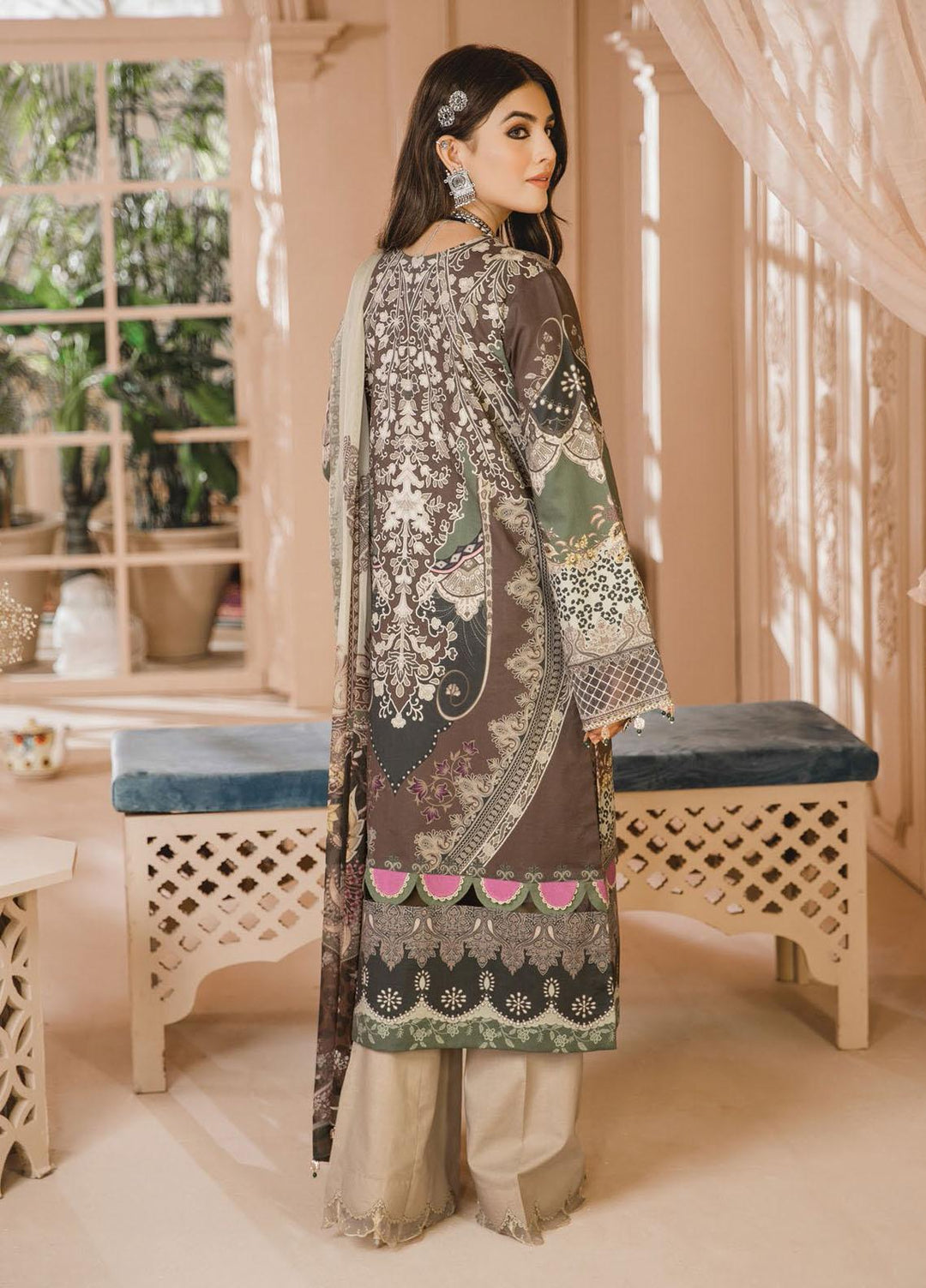 Noor Bano by Anaya Embroidered Cambric Suits Unstitched 3 Piece AKC21NB AEC21-03 NAINA - Winter Collection