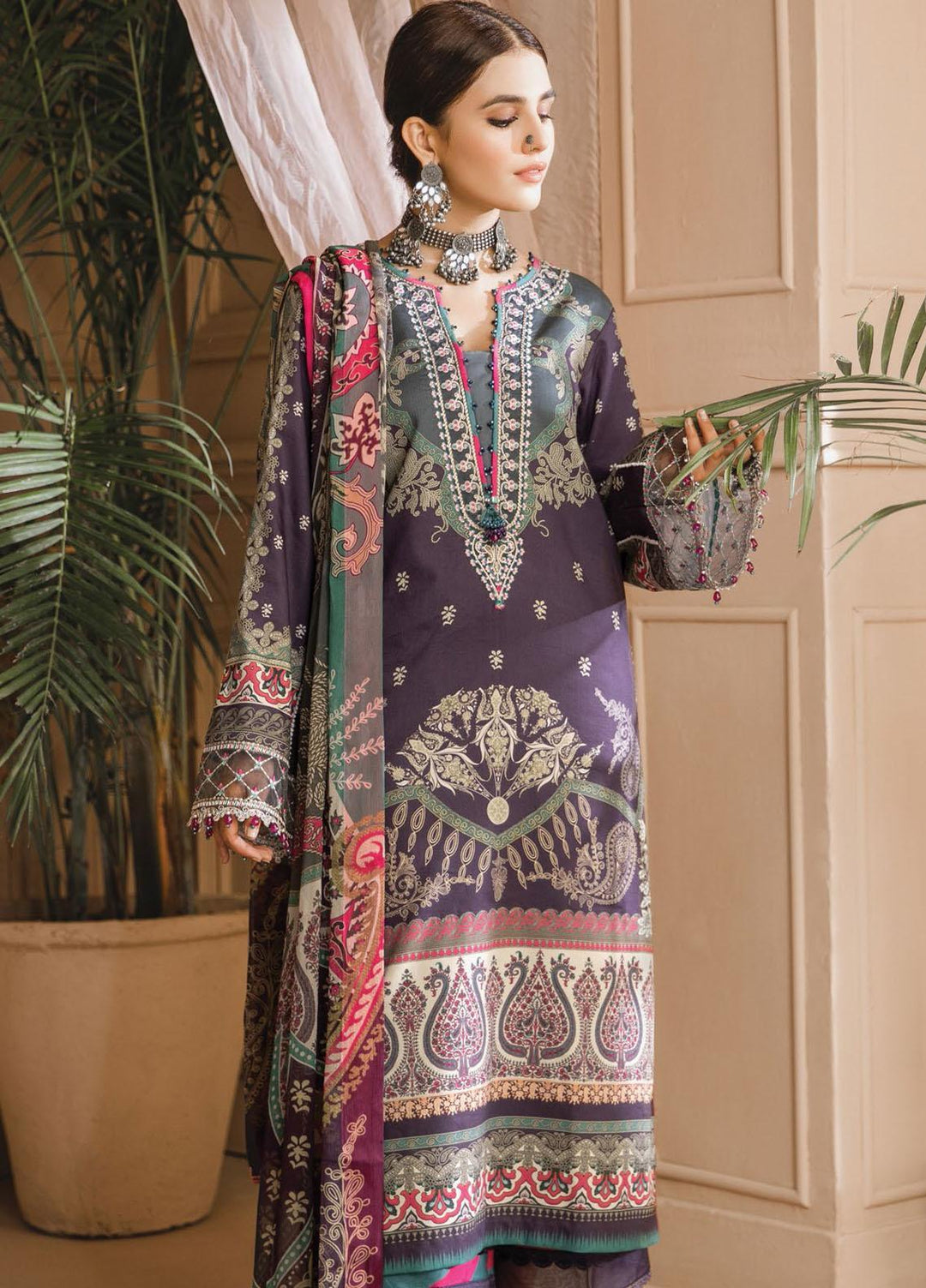 Noor Bano by Anaya Embroidered Cambric Suits Unstitched 3 Piece AKC21NB AEC21-05 SAHAR - Winter Collection