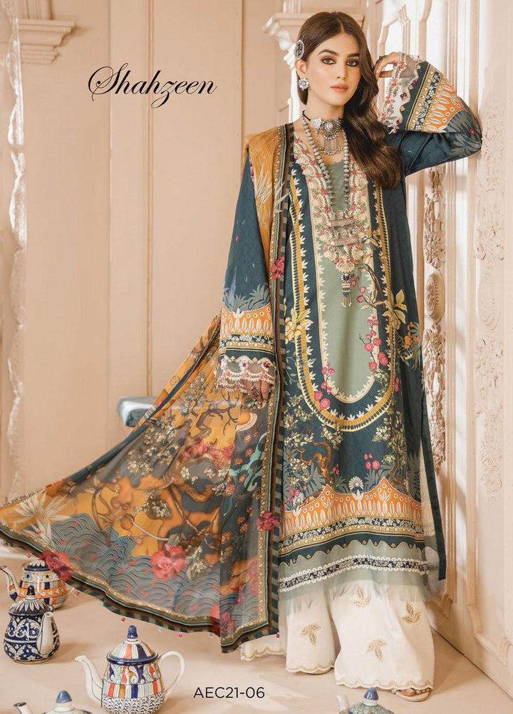 Noor Bano by Anaya Embroidered Cambric Suits Unstitched 3 Piece AKC21NB AEC21-06 SHAHZEEN - Winter Collection