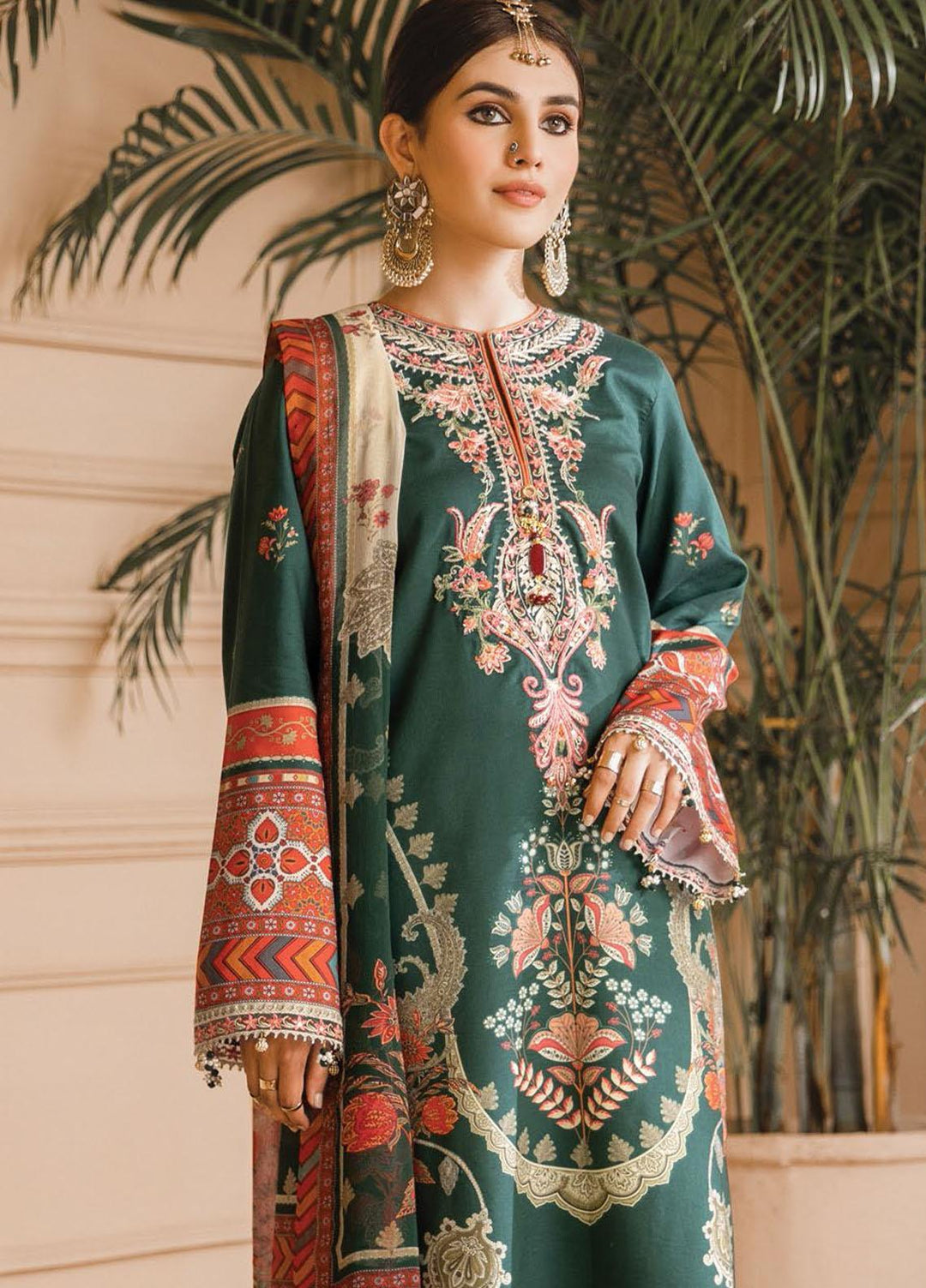 Noor Bano by Anaya Embroidered Cambric Suits Unstitched 3 Piece AKC21NB AEC21-07 HAYA - Winter Collection