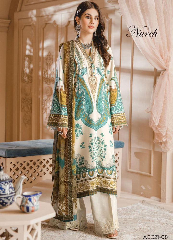 Noor Bano by Anaya Embroidered Cambric Suits Unstitched 3 Piece AKC21NB AEC21-08 NUREH - Winter Collection