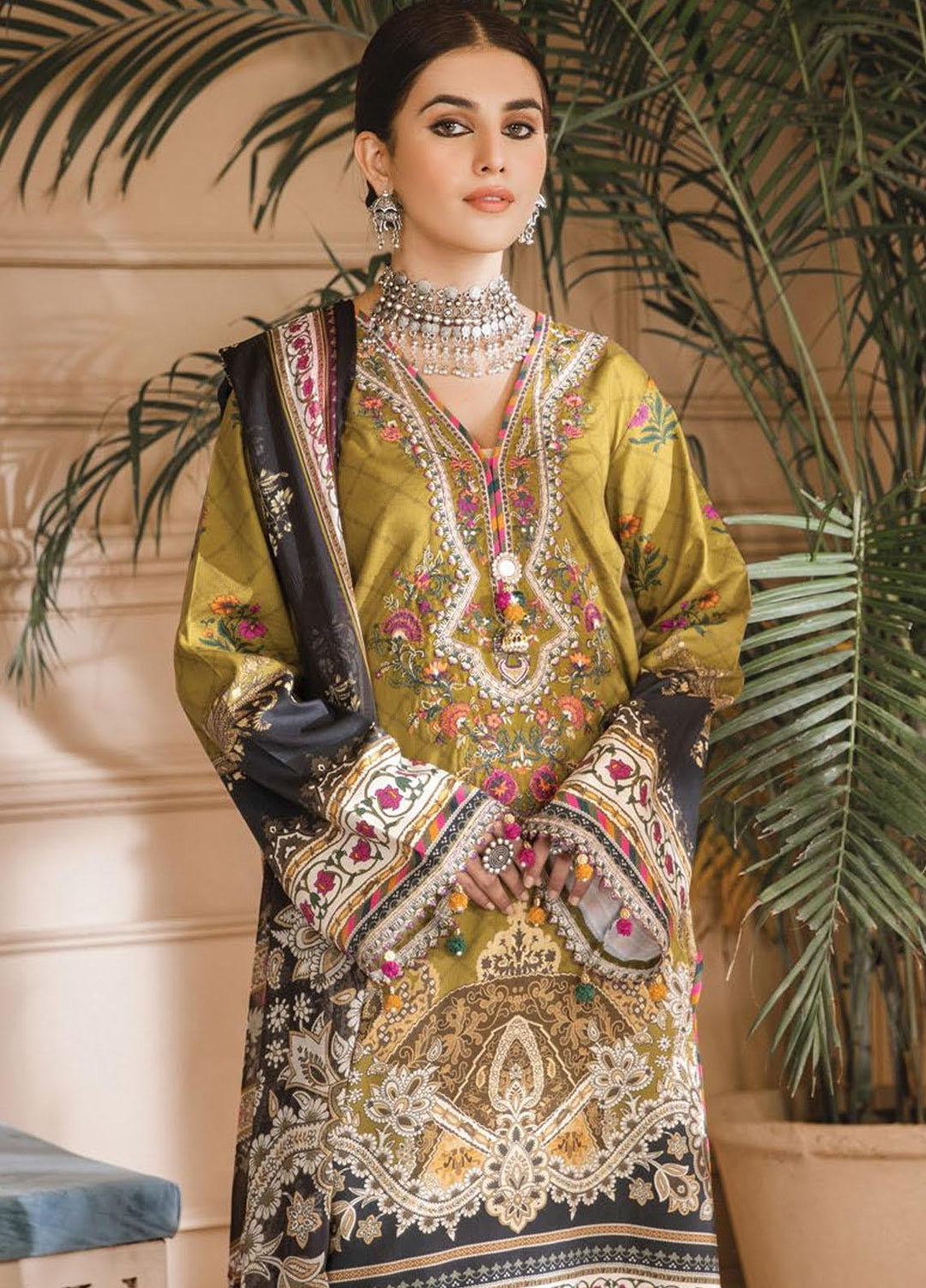 Noor Bano by Anaya Embroidered Cambric Suits Unstitched 3 Piece AKC21NB AEC21-10 MARIANA - Winter Collection