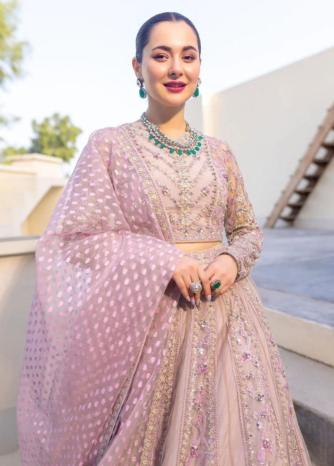 Noor By Azzal Embroidered Net Suits Unstitched 4 Piece AZZ23N D-08 Kyra - Luxury Collection