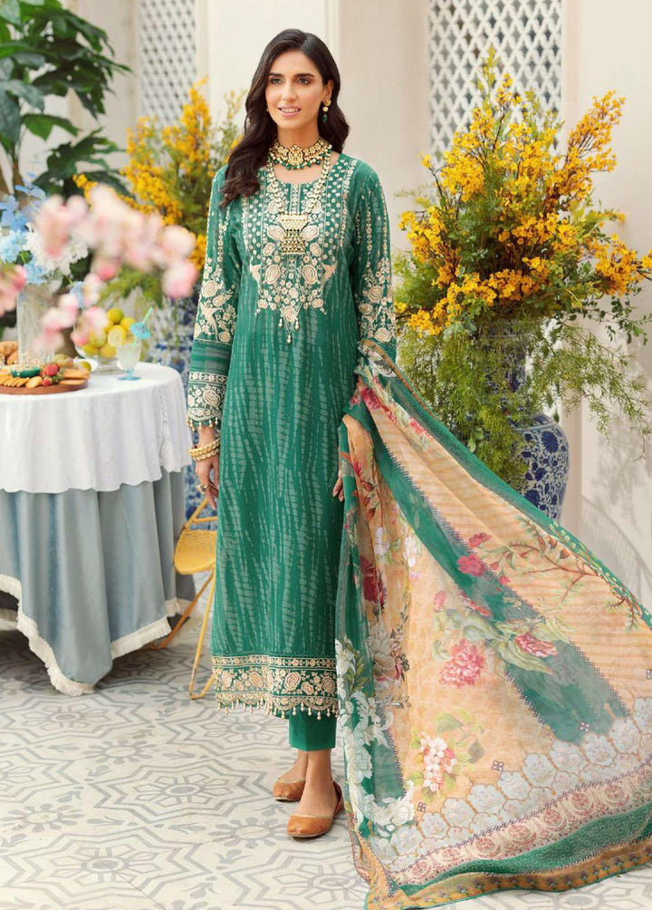 Noor by Saadia Asad Embroidered Lawn Suits Unstitched 3 Piece SA22N D1B - Summer Collection