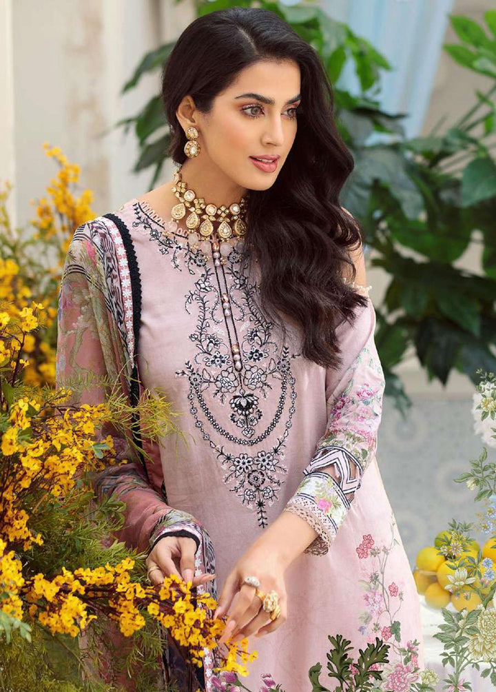 Noor by Saadia Asad Embroidered Lawn Suits Unstitched 3 Piece SA22N D2A - Summer Collection