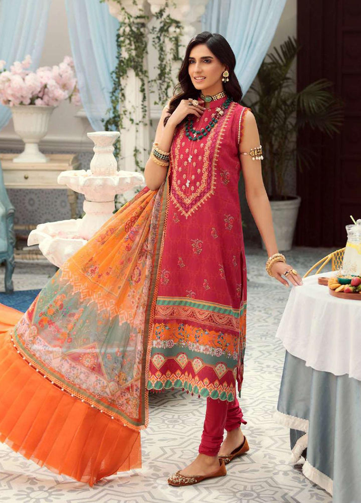 Noor by Saadia Asad Embroidered Lawn Suits Unstitched 3 Piece SA22N D5A - Summer Collection
