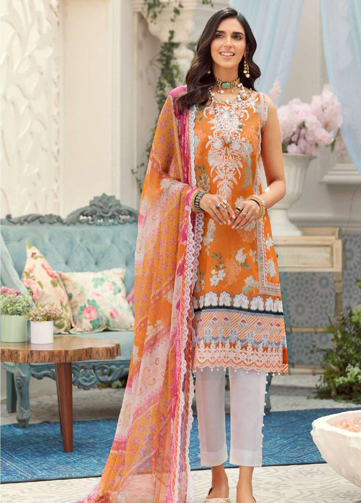 Noor by Saadia Asad Embroidered Lawn Suits Unstitched 3 Piece SA22N D6B - Summer Collection