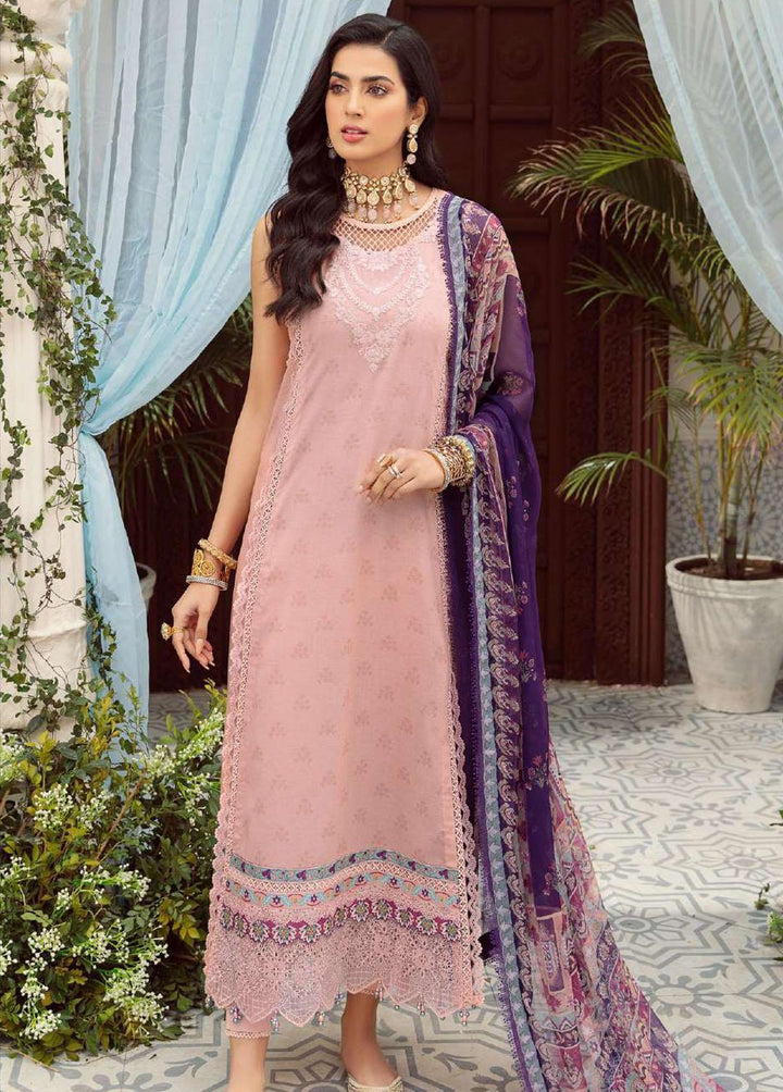 Noor by Saadia Asad Embroidered Lawn Suits Unstitched 3 Piece SA22N D7A - Summer Collection