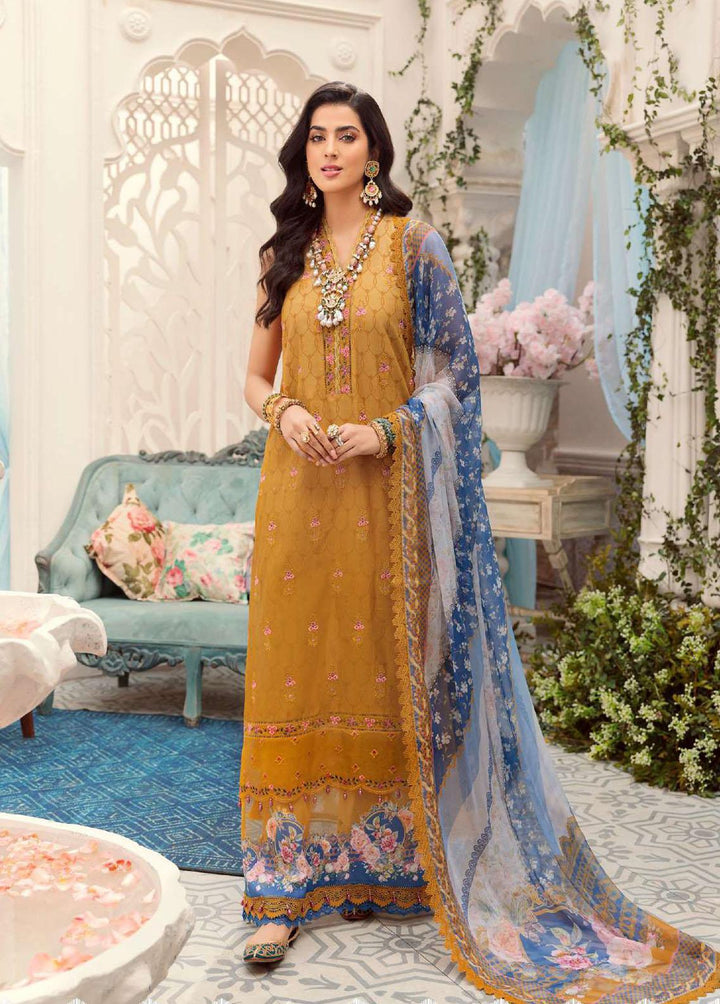 Noor by Saadia Asad Embroidered Lawn Suits Unstitched 3 Piece SA22N D8B - Summer Collection