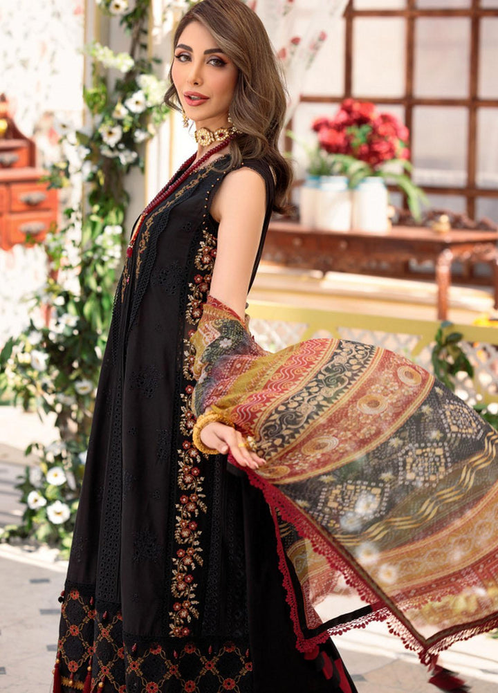 Noor by Saadia Asad Embroidered Lawn Suits Unstitched 3 Piece NSA22E D6A - Eid Collection