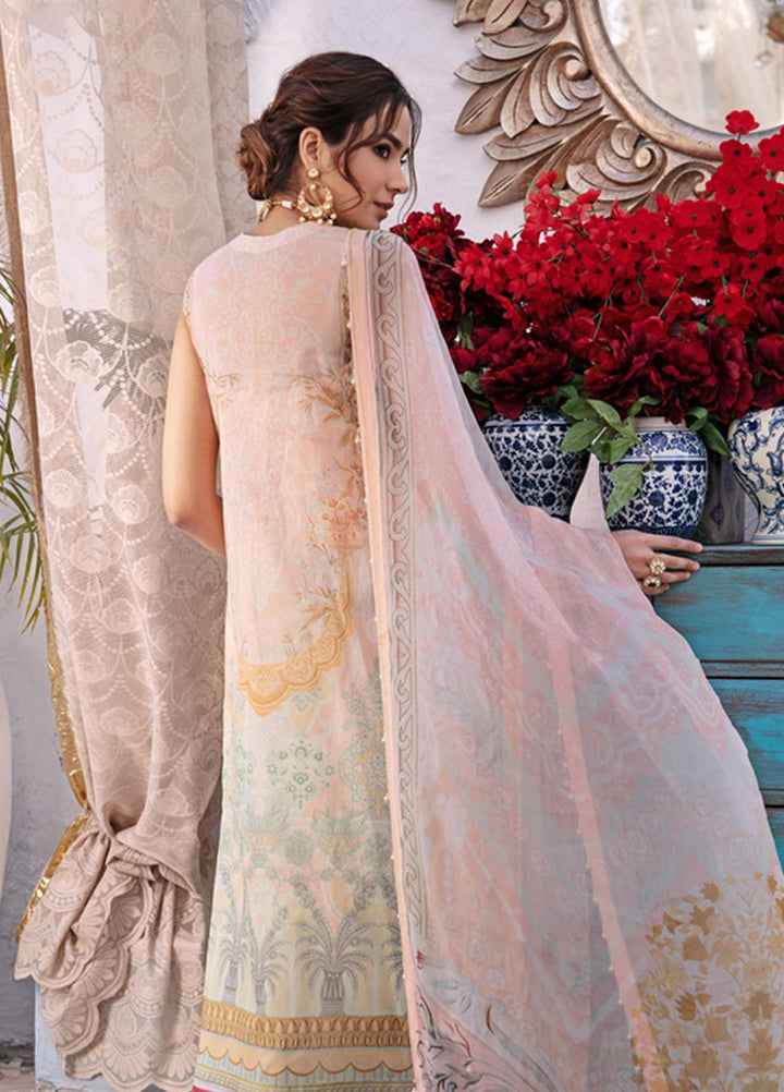 Noor by Saadia Asad Embroidered Chikankari Suits Unstitched 3 Piece NSA21E 1A - Festive Collection