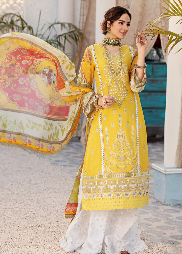 Noor by Saadia Asad Embroidered Chikankari Suits Unstitched 3 Piece NSA21E 2A - Festive Collection