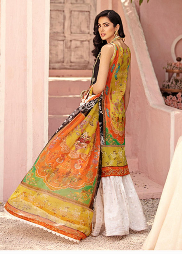 Noor by Saadia Asad Embroidered Chikankari Suits Unstitched 3 Piece NSA21E 2B - Festive Collection