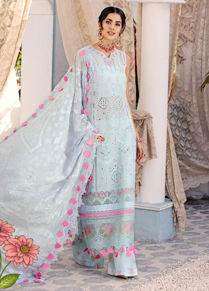 Noor by Saadia Asad Embroidered Chikankari Suits Unstitched 3 Piece NSA21E 6A - Festive Collection