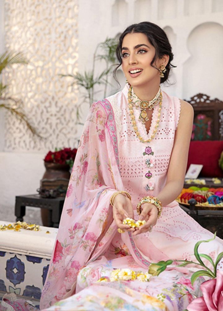 Noor by Saadia Asad Embroidered Chikankari Suits Unstitched 3 Piece NSA21E 7A - Festive Collection