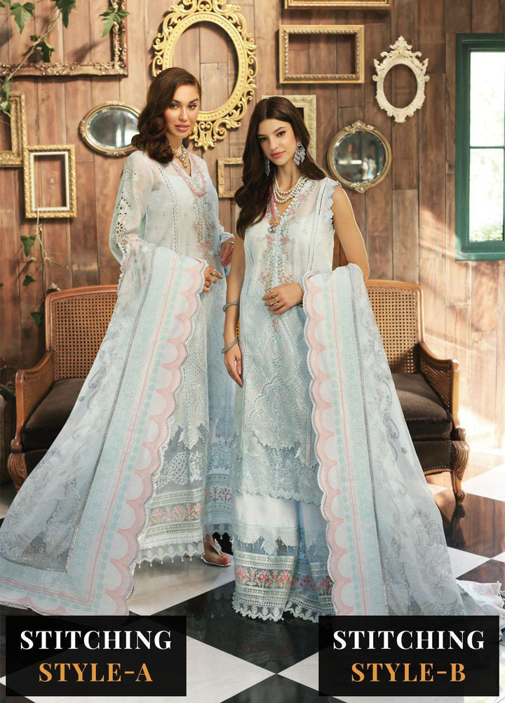 Noor by Saadia Asad Embroidered Lawn Suits Unstitched 3 Piece NSA23E D1 - Eid Collection