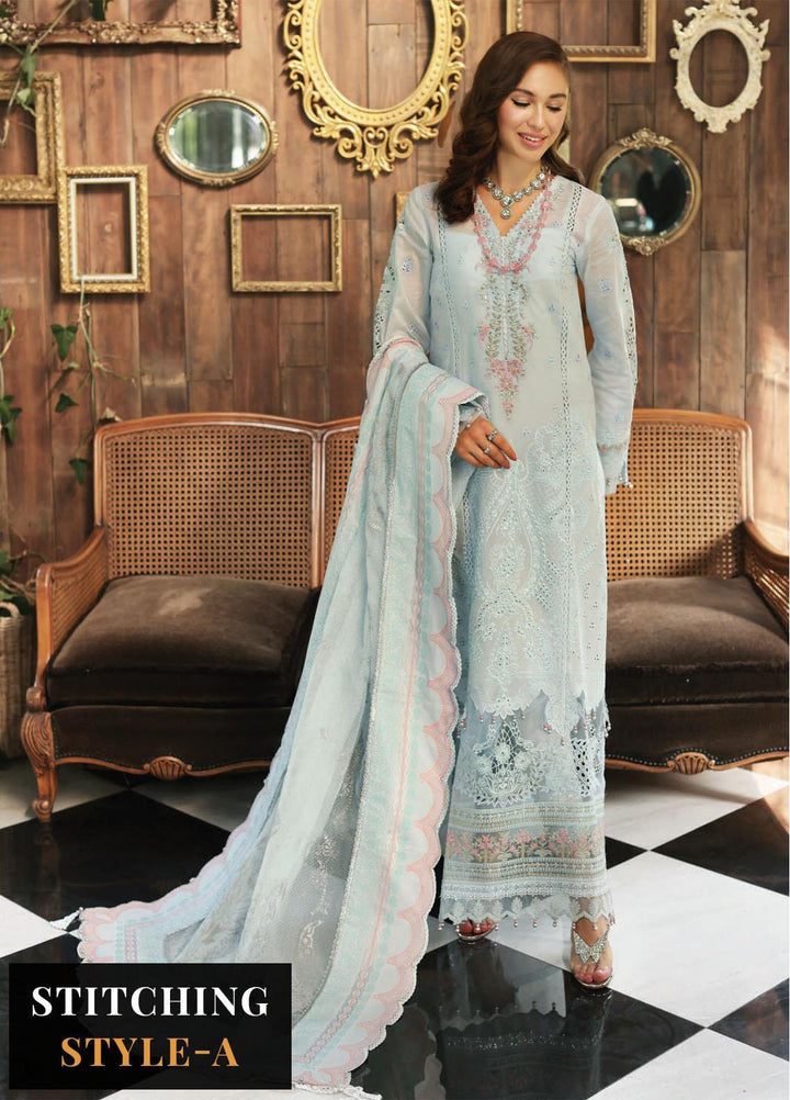 Noor by Saadia Asad Embroidered Lawn Suits Unstitched 3 Piece NSA23E D1 - Eid Collection