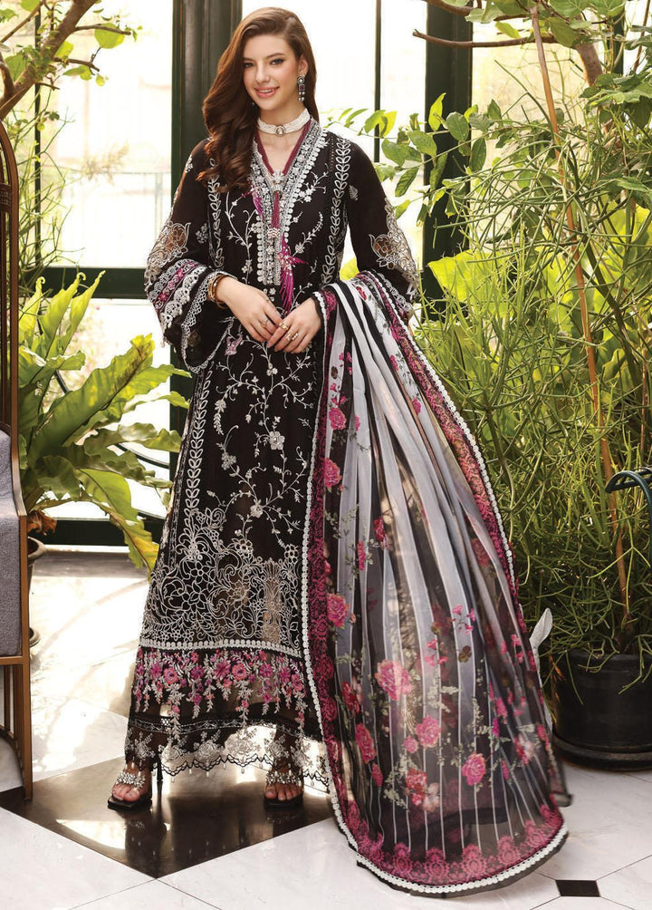Noor by Saadia Asad Embroidered Lawn Suits Unstitched 3 Piece NSA23E D2 - Eid Collection