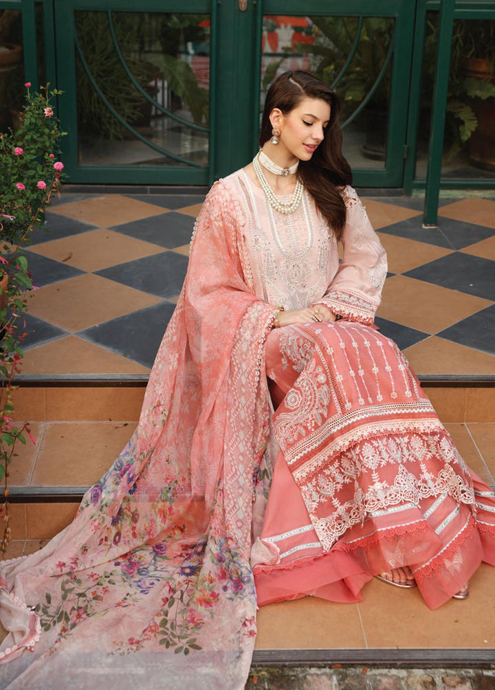 Noor by Saadia Asad Embroidered Lawn Suits Unstitched 3 Piece NSA23E D3 - Eid Collection