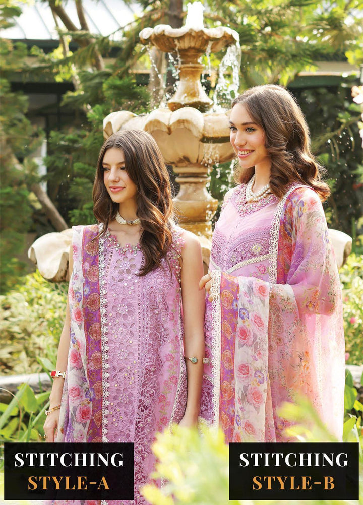 Noor by Saadia Asad Embroidered Lawn Suits Unstitched 3 Piece NSA23E D5 - Eid Collection