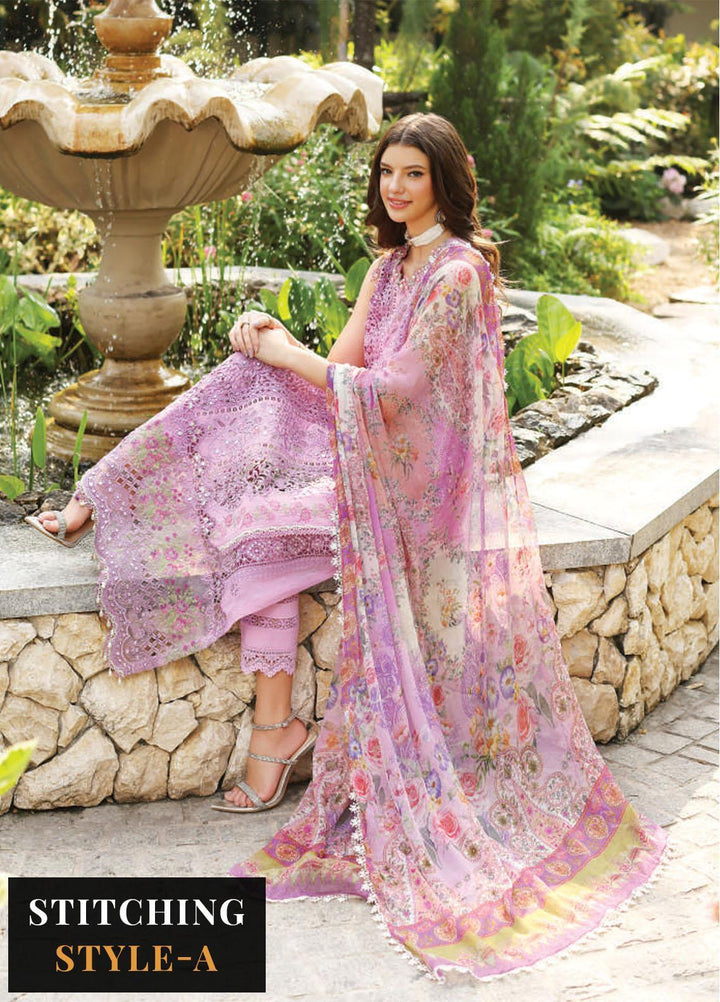 Noor by Saadia Asad Embroidered Lawn Suits Unstitched 3 Piece NSA23E D5 - Eid Collection
