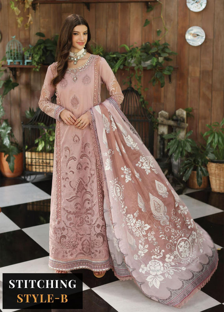 Noor by Saadia Asad Embroidered Lawn Suits Unstitched 3 Piece NSA23E D6 - Eid Collection