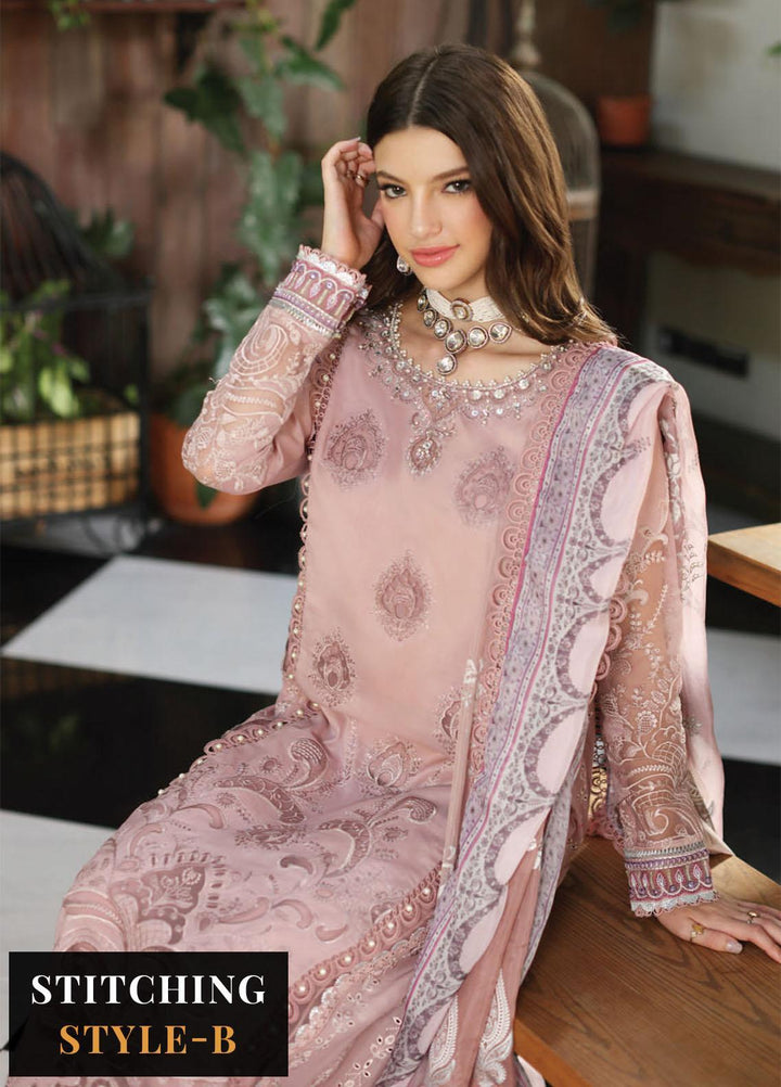 Noor by Saadia Asad Embroidered Lawn Suits Unstitched 3 Piece NSA23E D6 - Eid Collection