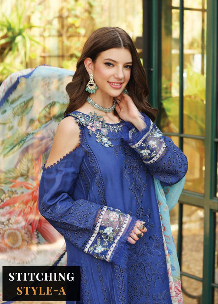 Noor by Saadia Asad Embroidered Lawn Suits Unstitched 3 Piece NSA23E D7 - Eid Collection