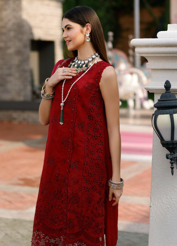 Noor By Saadia Asad Embroidered Lawn Suits Unstitched 3 Piece NSA23ESL D1 Naira - Eid Collection