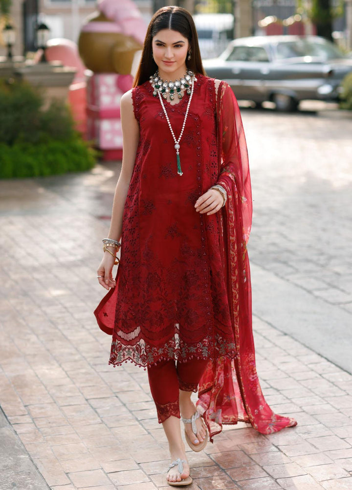 Noor By Saadia Asad Embroidered Lawn Suits Unstitched 3 Piece NSA23ESL D1 Naira - Eid Collection