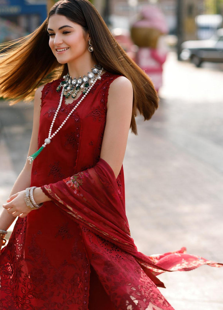 Noor By Saadia Asad Embroidered Lawn Suits Unstitched 3 Piece NSA23ESL D1 Naira - Eid Collection