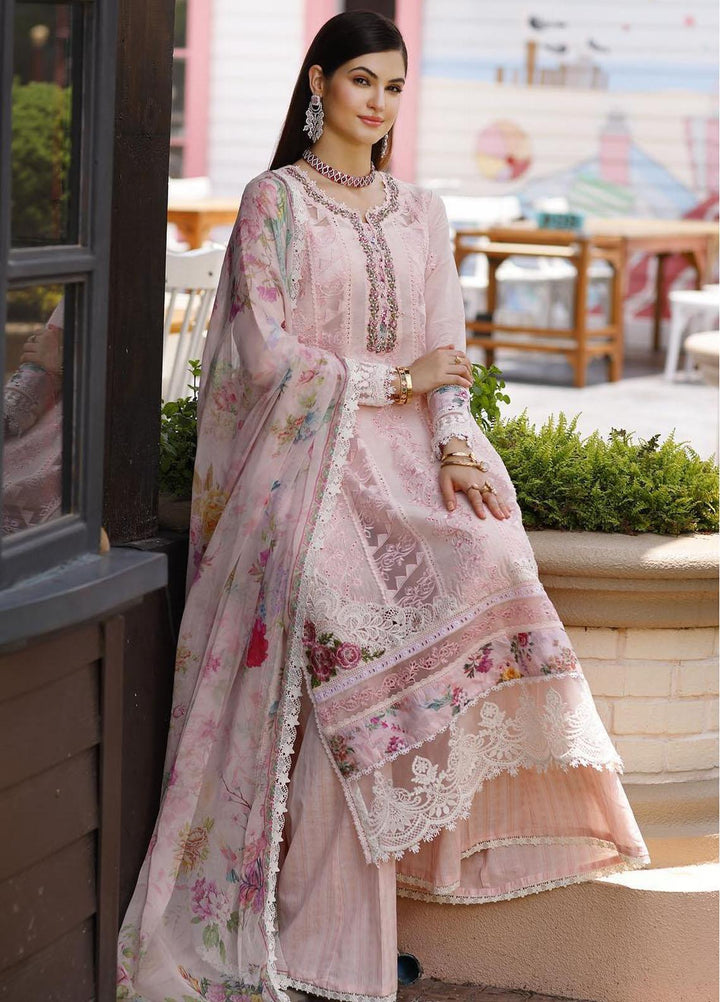 Noor By Saadia Asad Embroidered Lawn Suits Unstitched 3 Piece NSA23ESL D10 Sial - Eid Collection