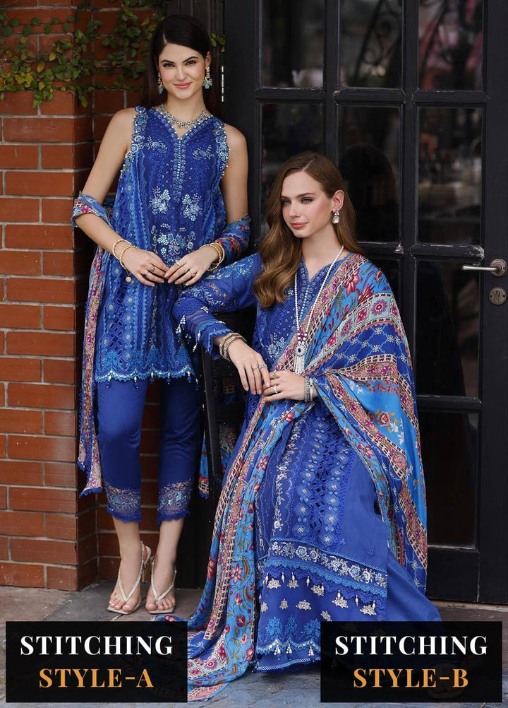 Noor By Saadia Asad Embroidered Lawn Suits Unstitched 3 Piece NSA23ESL D11 Lia - Eid Collection