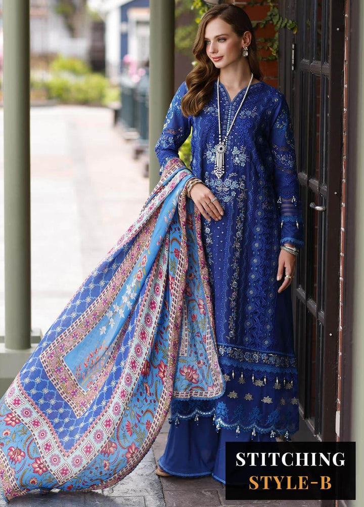 Noor By Saadia Asad Embroidered Lawn Suits Unstitched 3 Piece NSA23ESL D11 Lia - Eid Collection