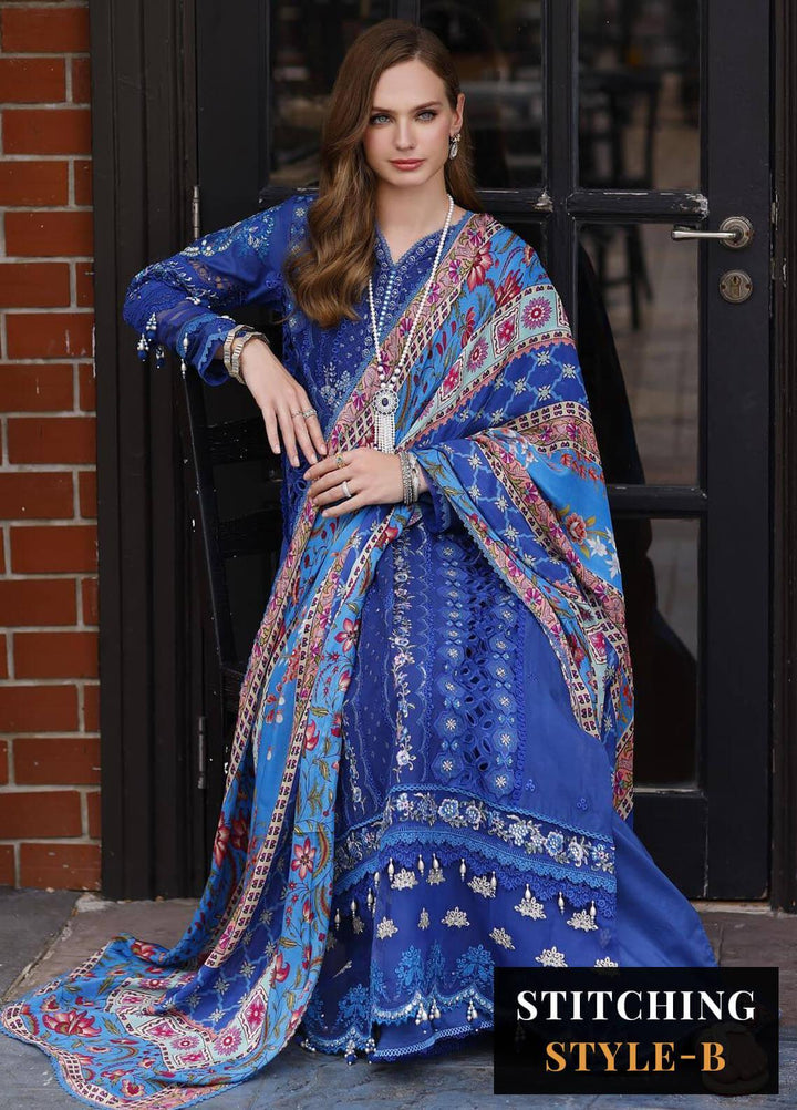 Noor By Saadia Asad Embroidered Lawn Suits Unstitched 3 Piece NSA23ESL D11 Lia - Eid Collection