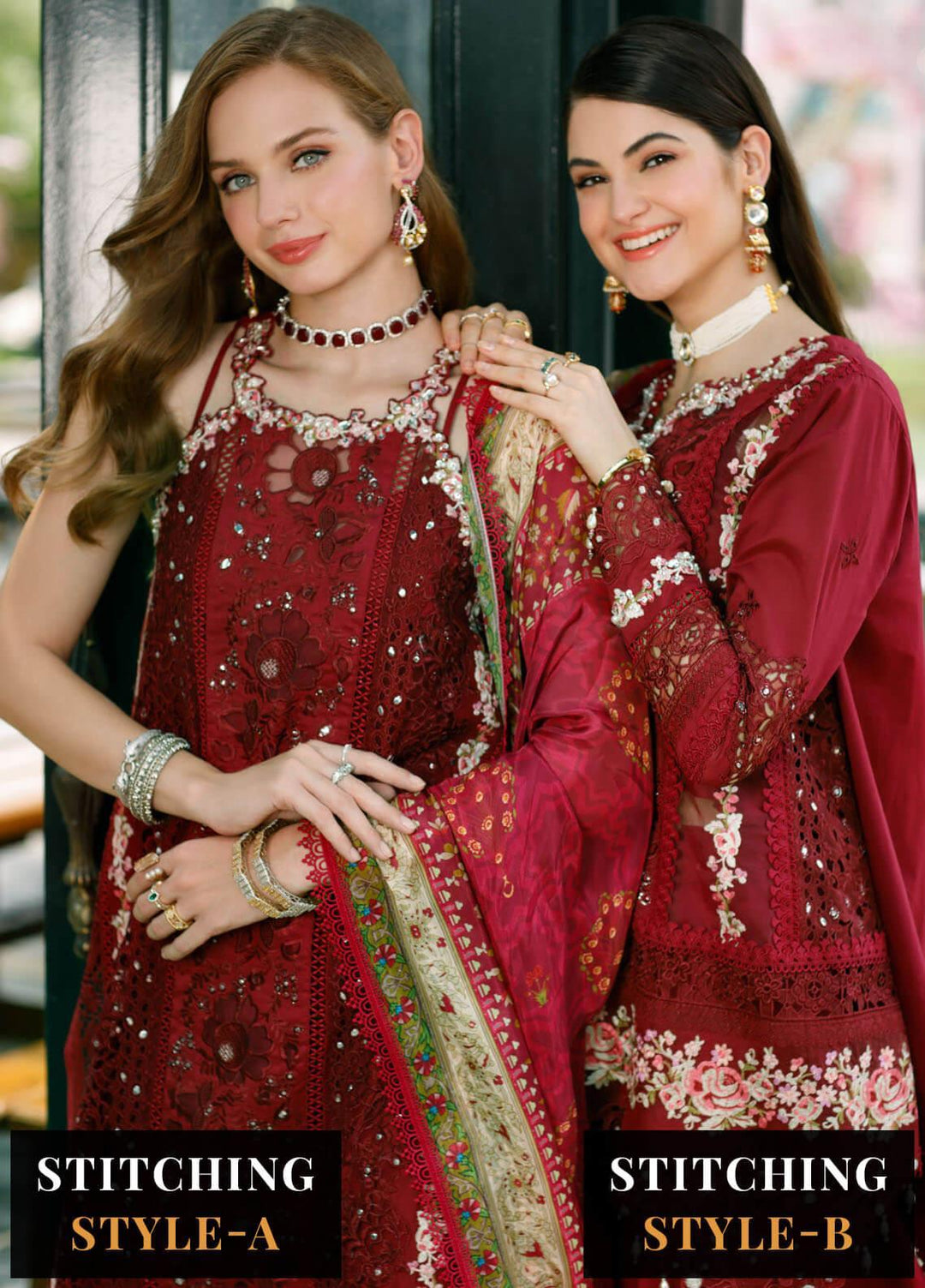 Noor By Saadia Asad Embroidered Lawn Suits Unstitched 3 Piece NSA23ESL D12 Elara - Eid Collection