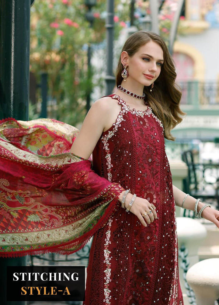 Noor By Saadia Asad Embroidered Lawn Suits Unstitched 3 Piece NSA23ESL D12 Elara - Eid Collection