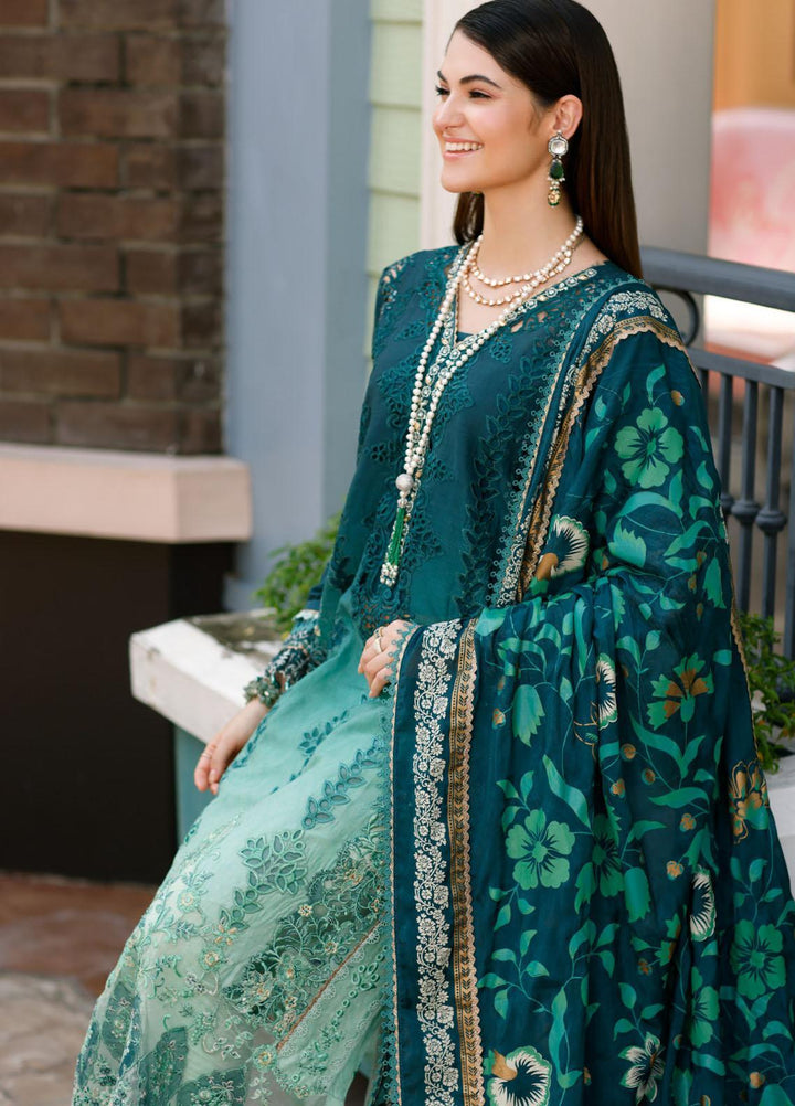 Noor By Saadia Asad Embroidered Lawn Suits Unstitched 3 Piece NSA23ESL D3 Zalia - Eid Collection