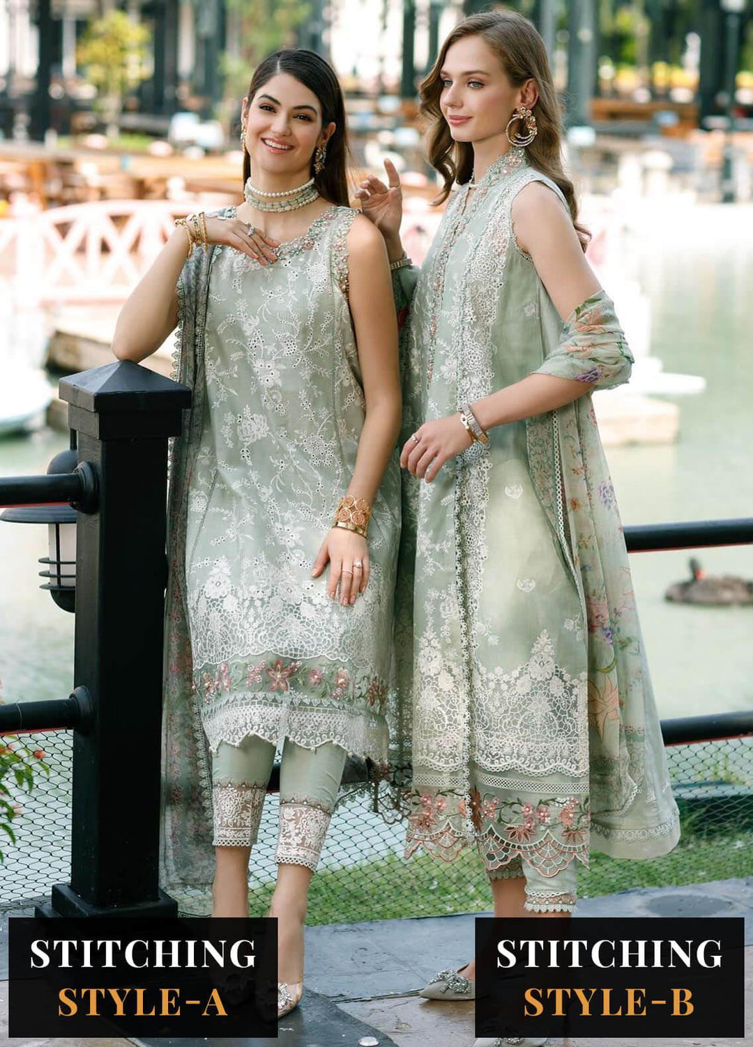 Noor By Saadia Asad Embroidered Lawn Suits Unstitched 3 Piece NSA23ESL D5 Sabeena - Eid Collection