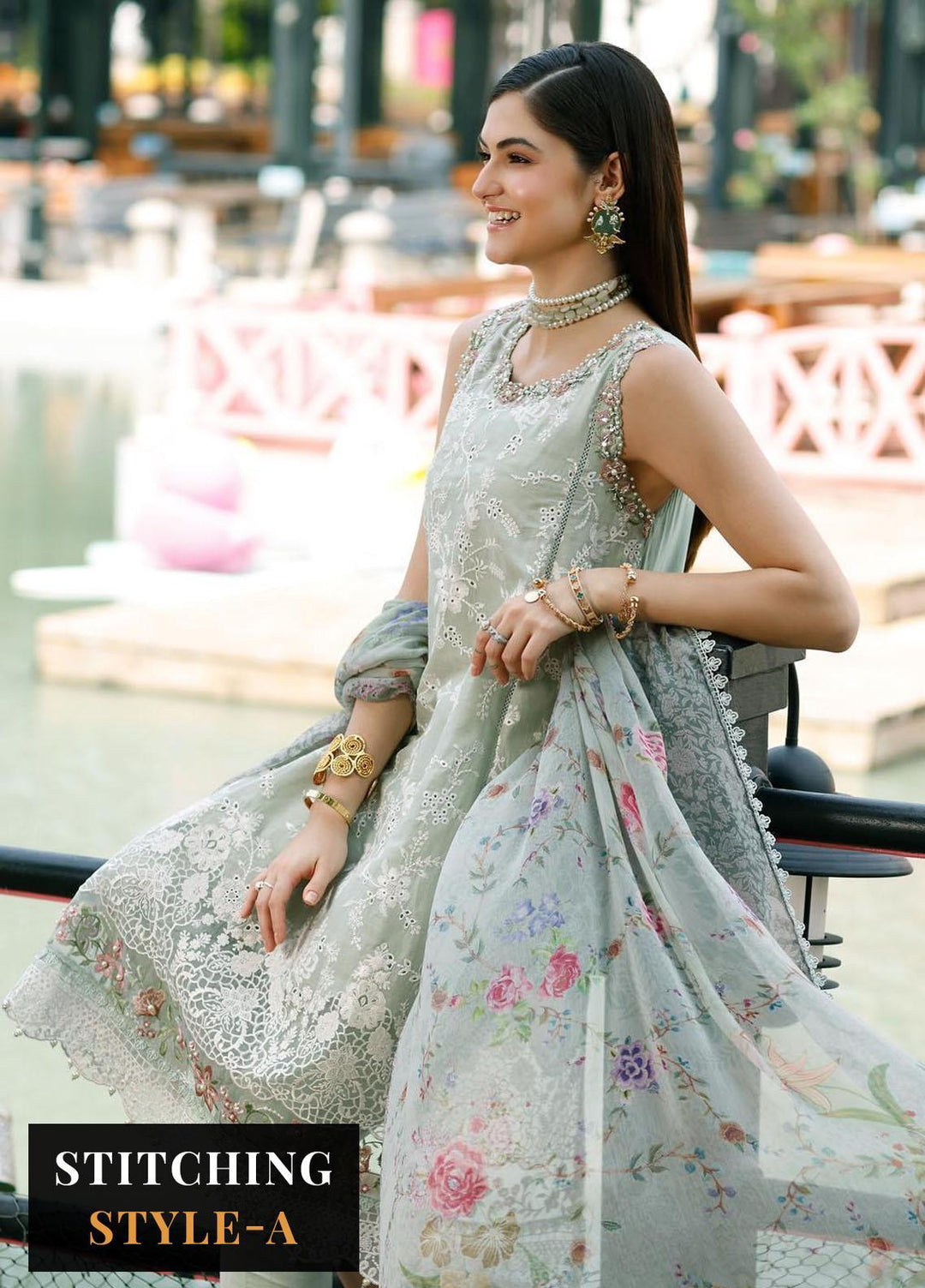 Noor By Saadia Asad Embroidered Lawn Suits Unstitched 3 Piece NSA23ESL D5 Sabeena - Eid Collection