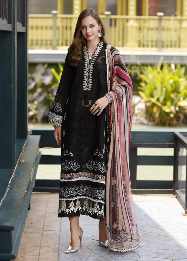 Noor By Saadia Asad Embroidered Lawn Suits Unstitched 3 Piece NSA23ESL D6 Fiya - Eid Collection