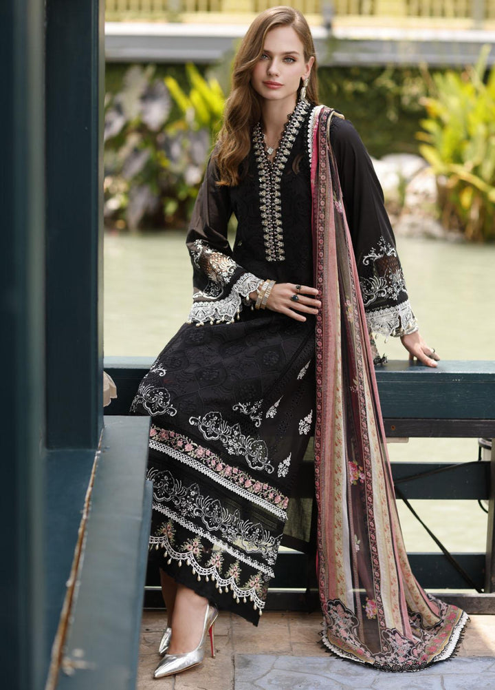 Noor By Saadia Asad Embroidered Lawn Suits Unstitched 3 Piece NSA23ESL D6 Fiya - Eid Collection