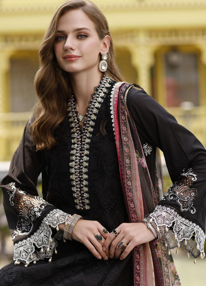 Noor By Saadia Asad Embroidered Lawn Suits Unstitched 3 Piece NSA23ESL D6 Fiya - Eid Collection