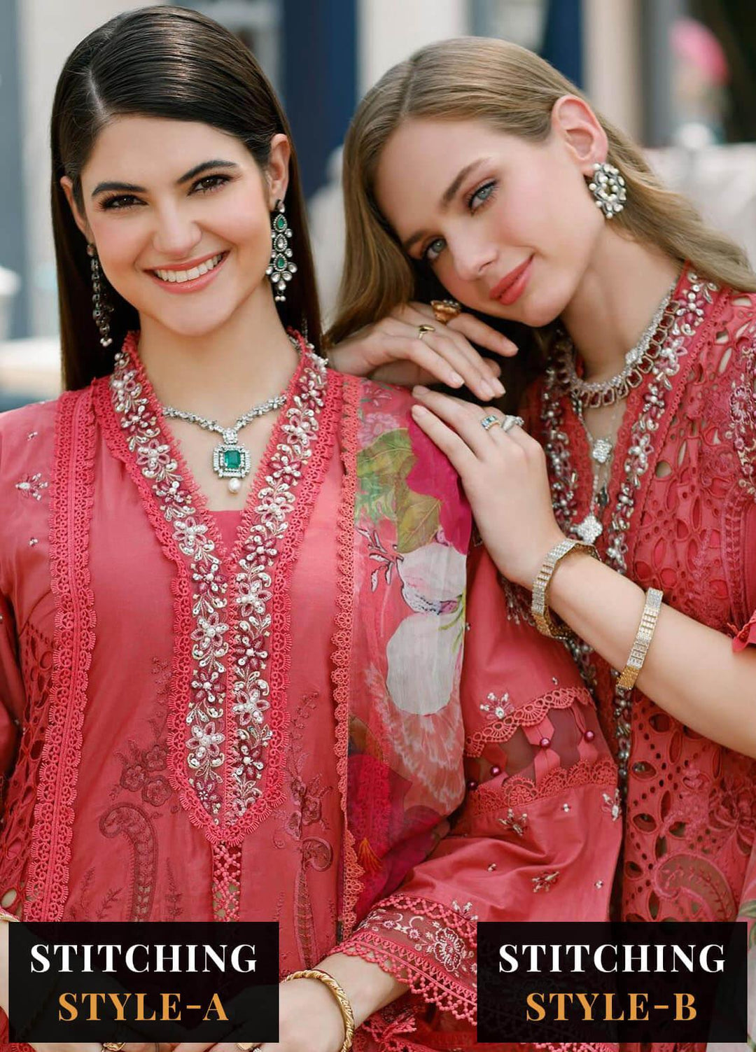 Noor By Saadia Asad Embroidered Lawn Suits Unstitched 3 Piece NSA23ESL D8 Liana - Eid Collection