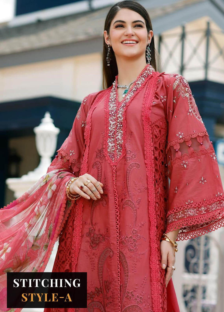 Noor By Saadia Asad Embroidered Lawn Suits Unstitched 3 Piece NSA23ESL D8 Liana - Eid Collection