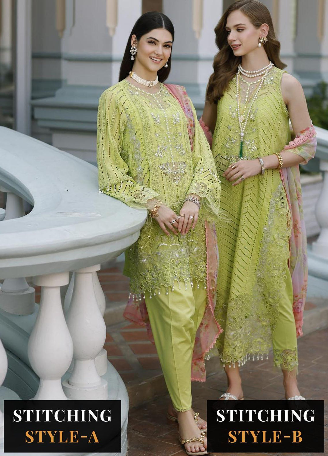 Noor By Saadia Asad Embroidered Lawn Suits Unstitched 3 Piece NSA23ESL D9 Livia - Eid Collection