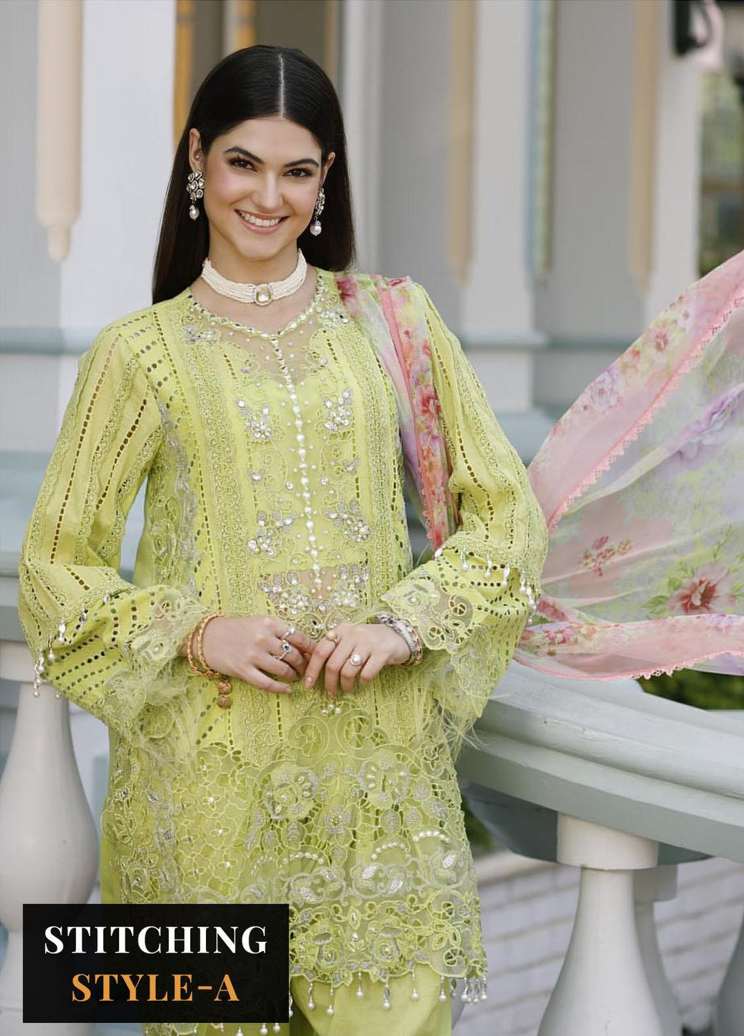 Noor By Saadia Asad Embroidered Lawn Suits Unstitched 3 Piece NSA23ESL D9 Livia - Eid Collection
